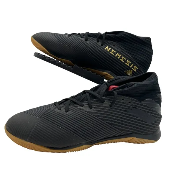 Adidas Nemeziz 19.3 Mens 8.5 Indoor Soccer Shoes Turf Sneakers Core Black F34413
