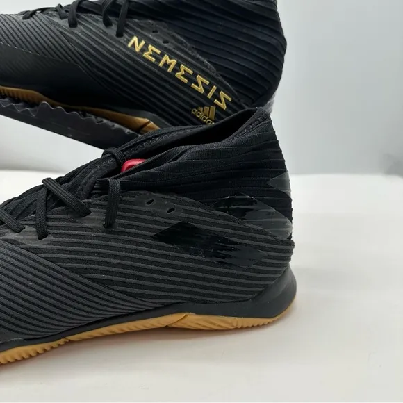 Adidas Nemeziz 19.3 Mens 8.5 Indoor Soccer Shoes Turf Sneakers Core Black F34413