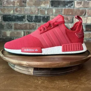 Adidas NMD R1 Scarlet Red White Reflective Sneakers Shoes H01916 Men's Size 11.5