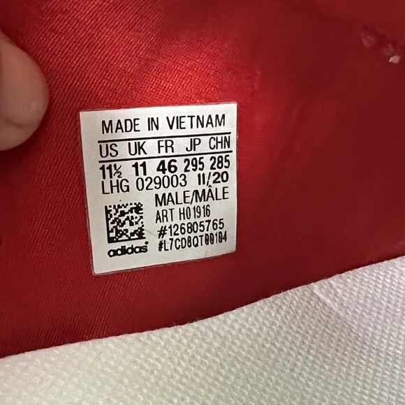 Adidas NMD R1 Scarlet Red White Reflective Sneakers Shoes H01916 Men's Size 11.5