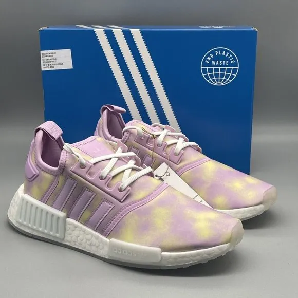 Adidas NMD R1 Shoes Kids 5 / Womens 6.5 Bliss Lilac Running Shoe New