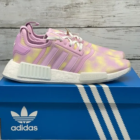 Adidas NMD R1 Shoes Kids 5 / Womens 6.5 Bliss Lilac Running Shoe New