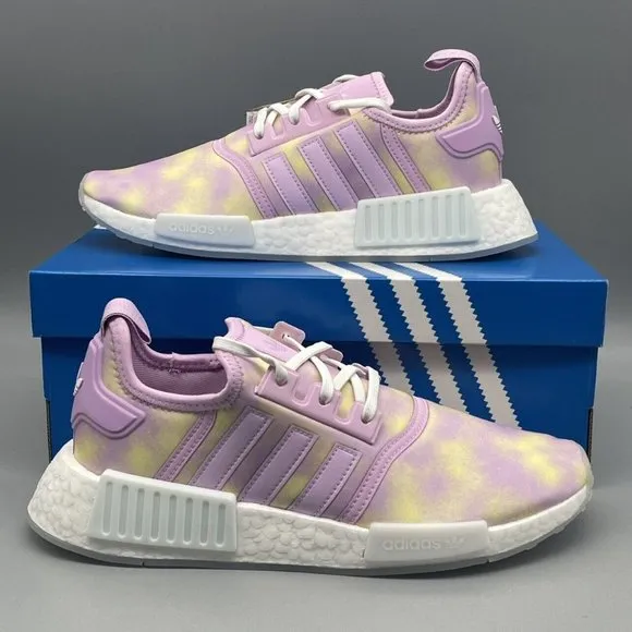 Adidas NMD R1 Shoes Kids 5 / Womens 6.5 Bliss Lilac Running Shoe New
