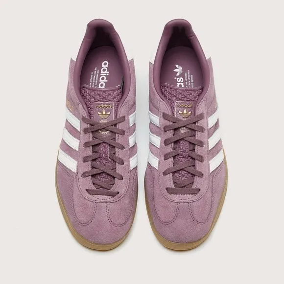 ADIDAS ORIGINAL GAZELLE INDOOR SHOES PURPLE SIZE US 6