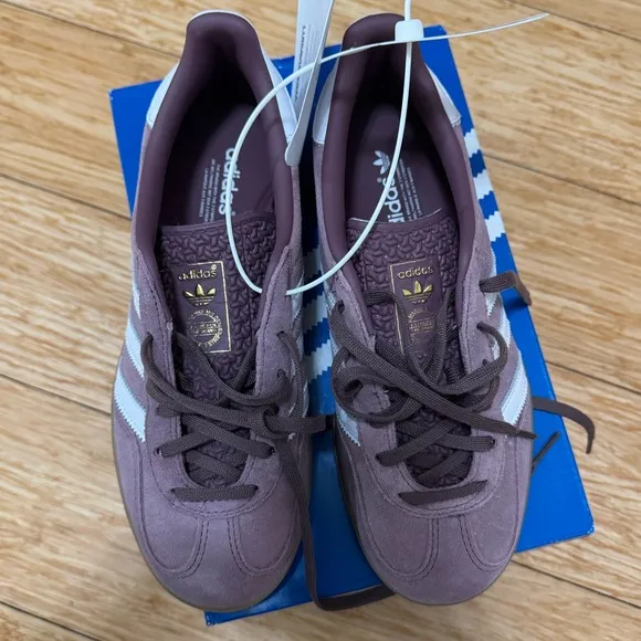 ADIDAS ORIGINAL GAZELLE INDOOR SHOES PURPLE SIZE US 6