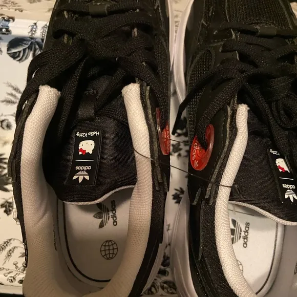 Adidas original little kids tennis shoes with hello Kitty as a character no box