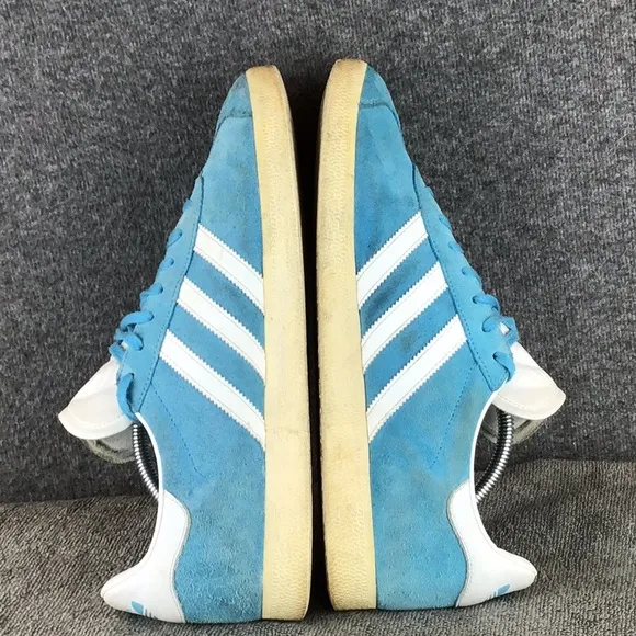Adidas Originals Gazelle Blue Suede Nubuck Sail Gold Sneakers Sz 11.5