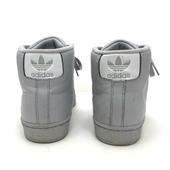 Adidas Originals Men's Grey/White Pro Model Mid J Basketball Shoes