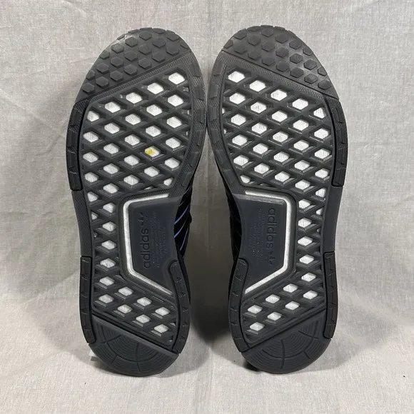 Adidas Originals NMD_R1 V3 Athletic Low Top Shoes Black Blue HQ6637 Mens Size 9