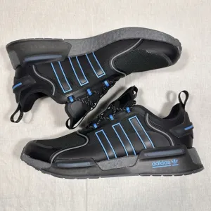 Adidas Originals NMD_R1 V3 Athletic Low Top Shoes Black Blue HQ6637 Mens Size 9