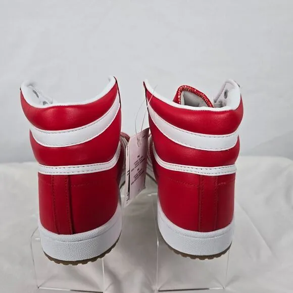 Adidas Originals Top Ten Hi Running Shoes Men's 10.5 Red White D65163 NIB