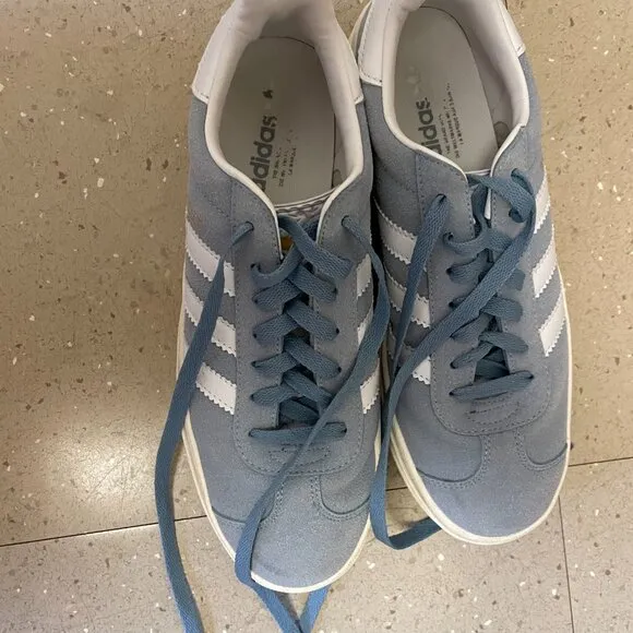 Adidas Originals Women's Gazelle Bold Shoes in Blue, size 9