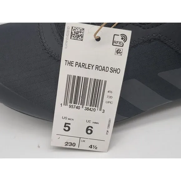 Adidas Parley The Road BOA Mens Black Carbon Bike Shoes GW6266 Size 5