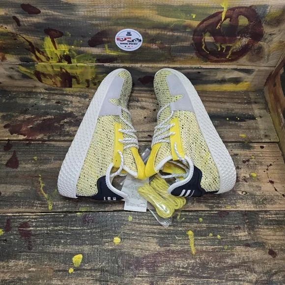 Adidas Pharrell Williams Tennis Shoes BB9543‎ HU Yellow Sz 9 New