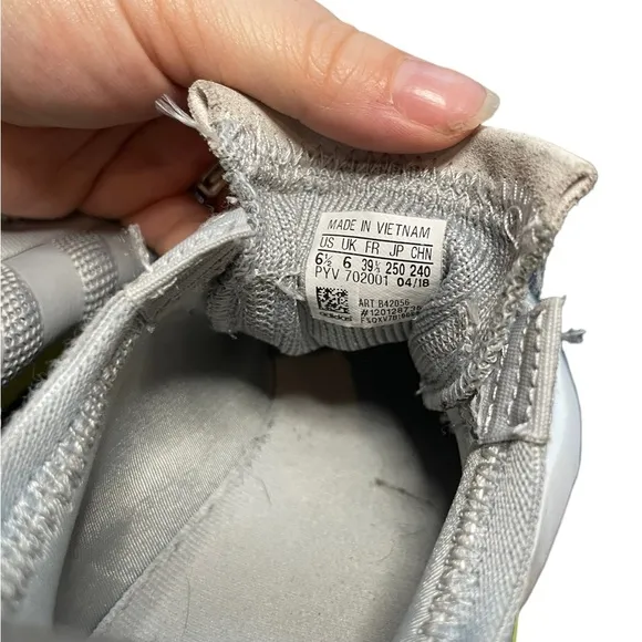 ADIDAS POD 3.1 boost gray neon yellow running sneakers tennis shoes men 6.5