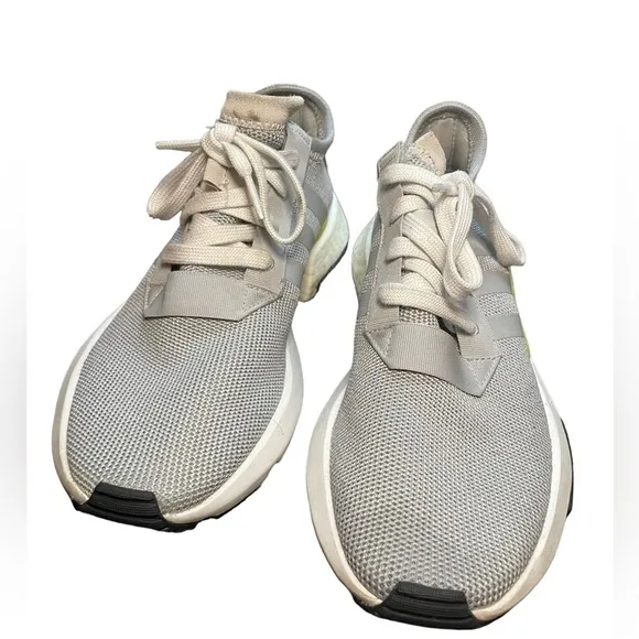 ADIDAS POD 3.1 boost gray neon yellow running sneakers tennis shoes men 6.5