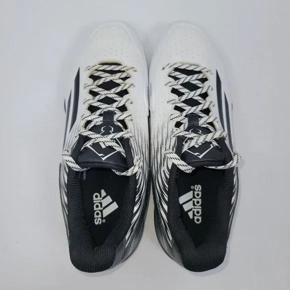 Adidas PowerAlley 3 TPU Men's White Black Baseball Cleats S84748 US Size 11.5