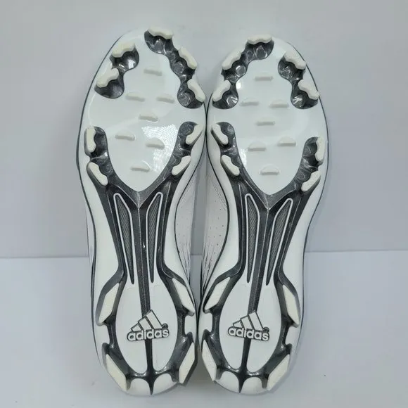 Adidas PowerAlley 3 TPU Men's White Black Baseball Cleats S84748 US Size 11.5