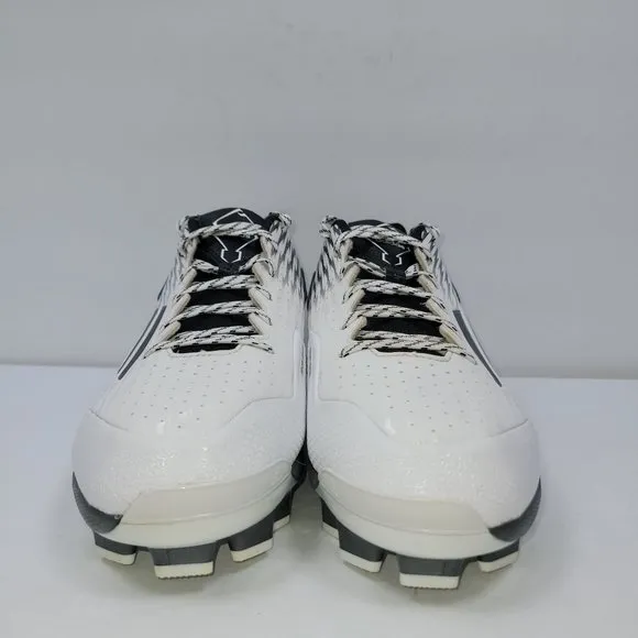 Adidas PowerAlley 3 TPU Men's White Black Baseball Cleats S84748 US Size 11.5