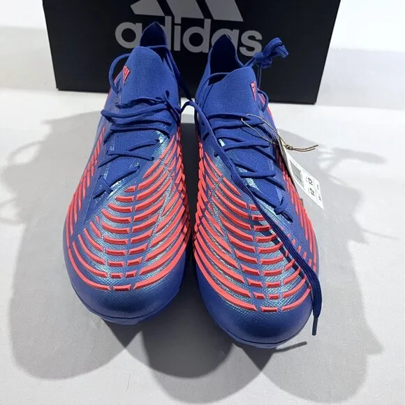 Adidas Predator Edge .1 Low FG H02954 Blue Soccer Football Cleats Shoes 12 NEW