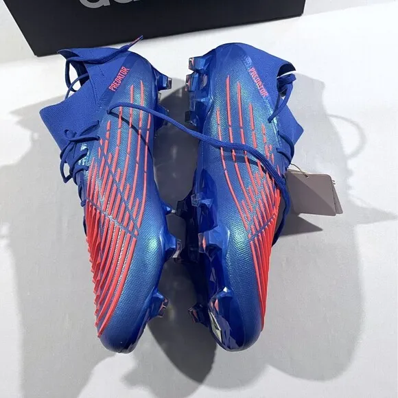 Adidas Predator Edge .1 Low FG H02954 Blue Soccer Football Cleats Shoes 12 NEW