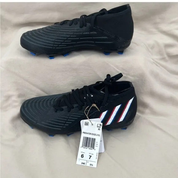 Adidas Predator Edge soccer shoes 2FG Mens 6 Womens 7 La Crosse Futbol Cleats