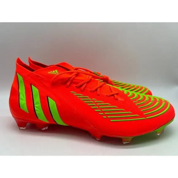 Adidas Predator Edge.1 FG Cleats Men's Soccer Shoes Solar Red GW1029 Size 11 NIB