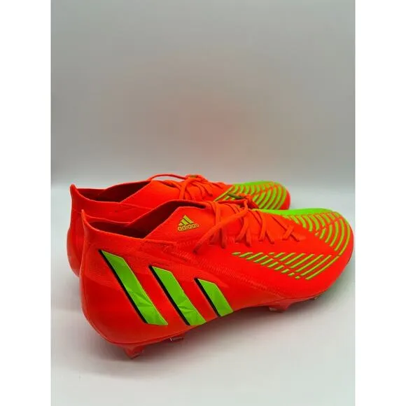 Adidas Predator Edge.1 FG Cleats Men's Soccer Shoes Solar Red GW1029 Size 11 NIB