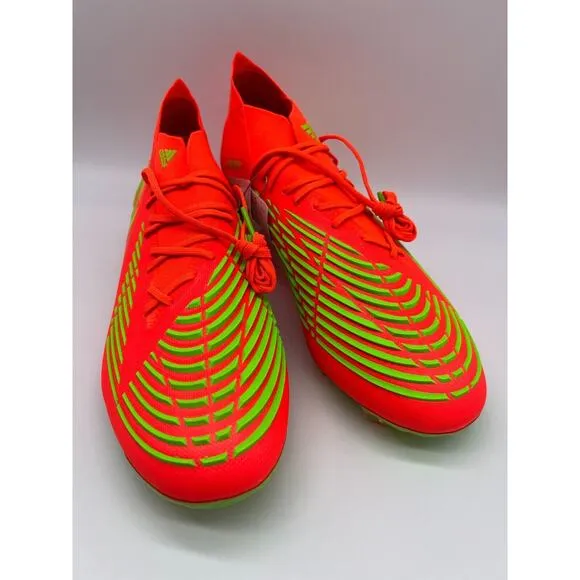 Adidas Predator Edge.1 FG Cleats Men's Soccer Shoes Solar Red GW1029 Size 11 NIB