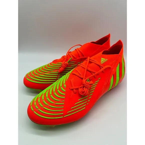Adidas Predator Edge.1 FG Cleats Men's Soccer Shoes Solar Red GW1029 Size 11 NIB