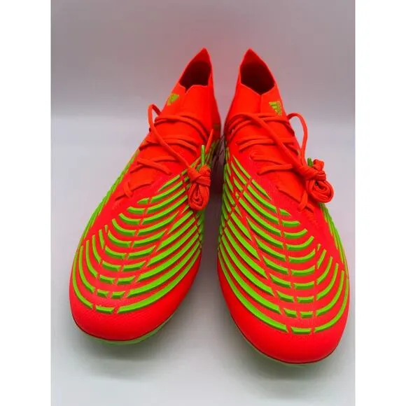 Adidas Predator Edge.1 FG Cleats Men's Soccer Shoes Solar Red GW1029 Size 11 NIB