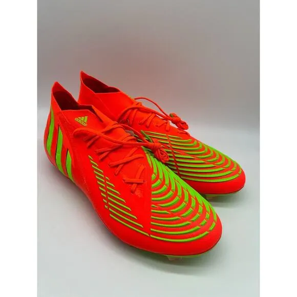 Adidas Predator Edge.1 FG Cleats Men's Soccer Shoes Solar Red GW1029 Size 11 NIB