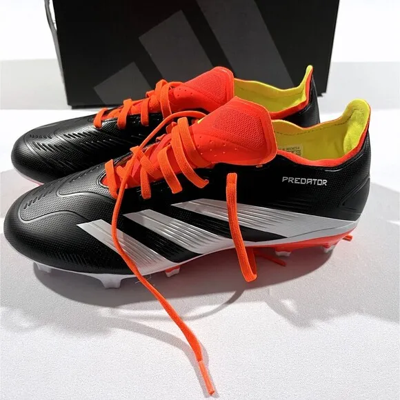 Adidas Predator League FG Soccer Cleats Black Mens Sz 7.5 Wmns Sz 8.5 Shoes NIB