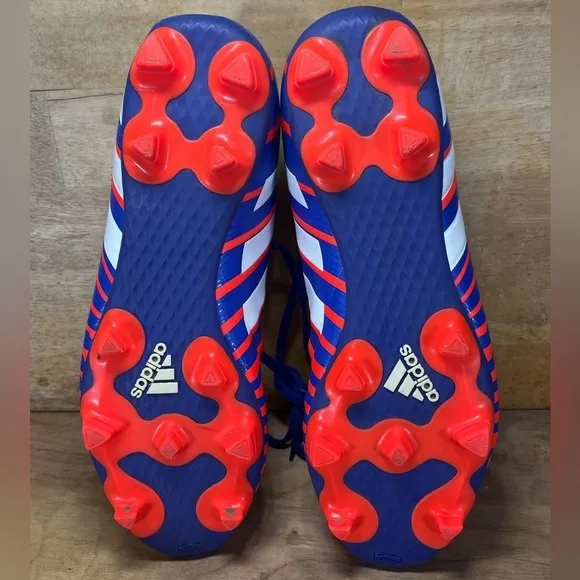 Adidas Predito Mens Sz 11.5 Instinct Firm Ground Soccer Cleats Shoes Blue Orange