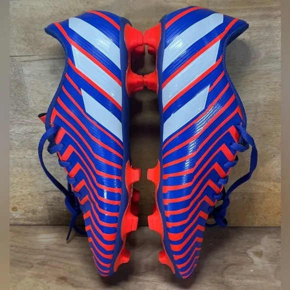 Adidas Predito Mens Sz 11.5 Instinct Firm Ground Soccer Cleats Shoes Blue Orange
