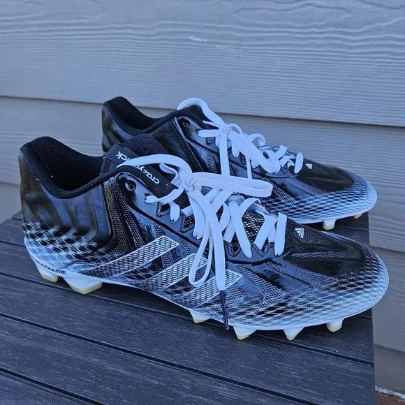 ADIDAS Quickframe Crazyquick Football Cleats Shoes Black White G98782 Men's 11