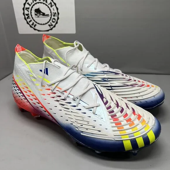 Adidas Rare Predator Edge.1 L SG GW1021 White Soccer Cleats Shoes Men Sz 11 NEW