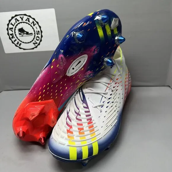 Adidas Rare Predator Edge.1 L SG GW1021 White Soccer Cleats Shoes Men Sz 11 NEW