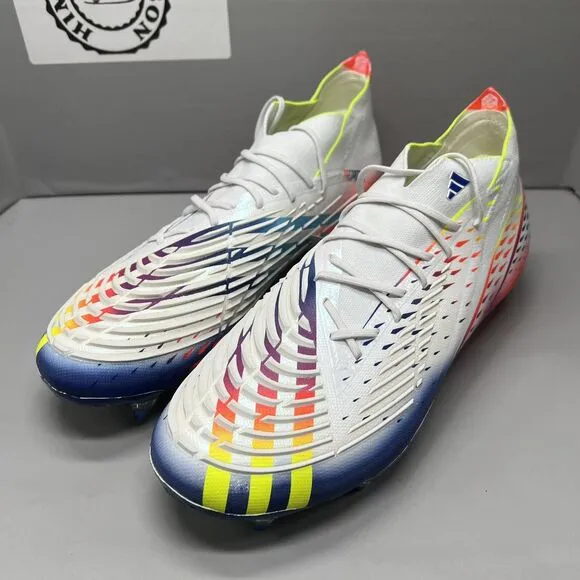 Adidas Rare Predator Edge.1 L SG GW1021 White Soccer Cleats Shoes Men Sz 11 NEW