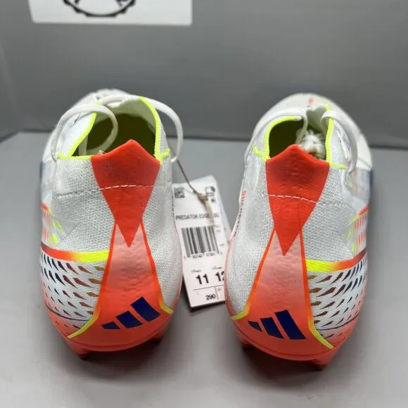 Adidas Rare Predator Edge.1 L SG GW1021 White Soccer Cleats Shoes Men Sz 11 NEW