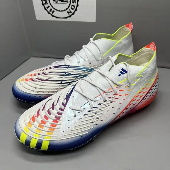 Adidas Rare Predator Edge.1 L SG GW1021 White Soccer Cleats Shoes Men Sz 11 NEW