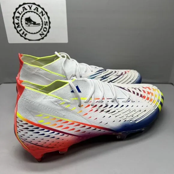 Adidas Rare Predator Edge.1 L SG GW1021 White Soccer Cleats Shoes Men Sz 11 NEW
