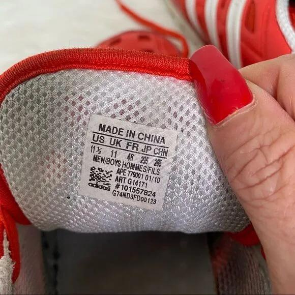 Adidas Roland Garros Paris Red Tennis Shoes 11.5