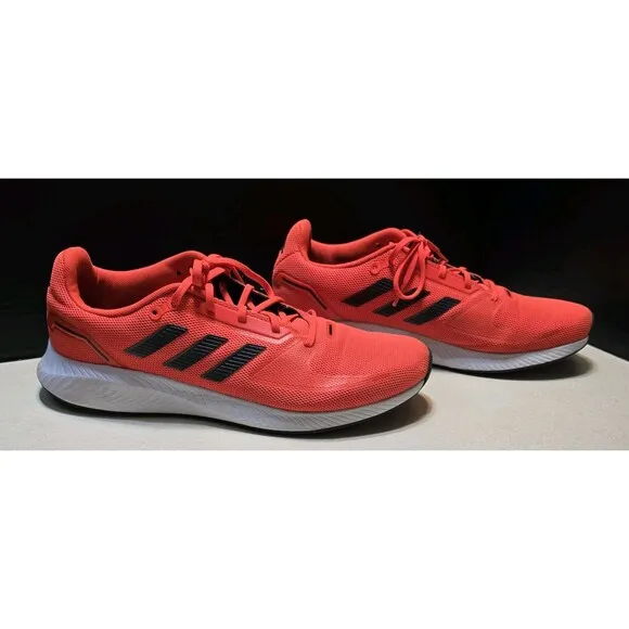 ADIDAS RUN FALCON 2.0 RUNNING LACE-UP MEN'S SHOES 2021 SOLAR RED SIZE 11.5, NEW