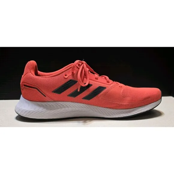ADIDAS RUN FALCON 2.0 RUNNING LACE-UP MEN'S SHOES 2021 SOLAR RED SIZE 11.5, NEW