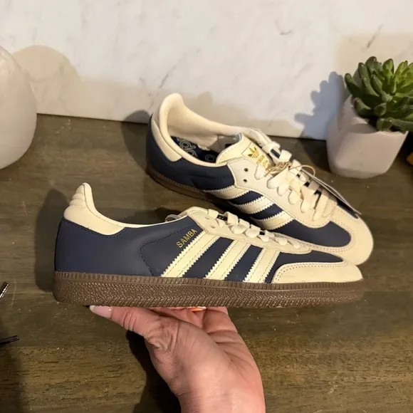 adidas Samba OG W Night Indigo / Cream White / Gold Metallic
