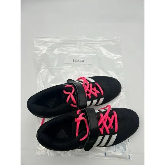 Adidas Shoes Mens Sz 7.5 Powerlift 2.0 Weightlifting Gym‎ Training Black Lace Up