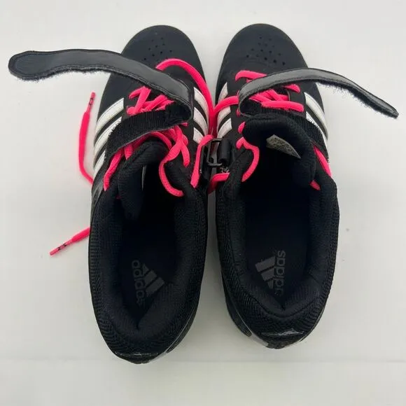 Adidas Shoes Mens Sz 7.5 Powerlift 2.0 Weightlifting Gym‎ Training Black Lace Up