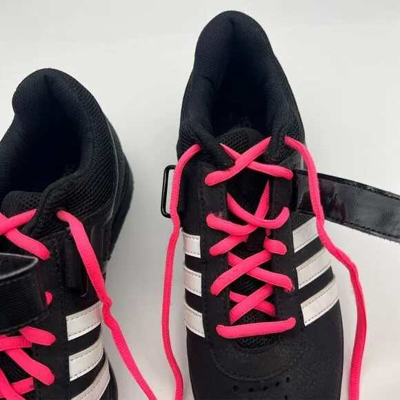 Adidas Shoes Mens Sz 7.5 Powerlift 2.0 Weightlifting Gym‎ Training Black Lace Up