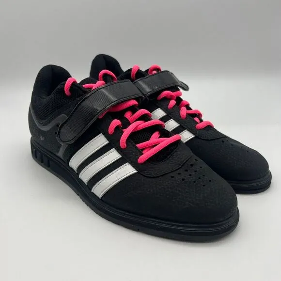 Adidas Shoes Mens Sz 7.5 Powerlift 2.0 Weightlifting Gym‎ Training Black Lace Up